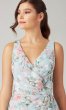 Print V-Neck Bridesmaids Dress by KL-200224