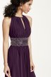 Sleeveless KeyHole Beaded Waist Jersey Dress 1298