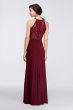 Long Halter Lace Dress with Illusion Cutout 21434