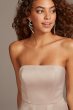 Crepe-Back Satin Strapless Tall Bridesmaid Dress 4XLF20097
