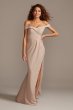 Off-Shoulder Stretch Crepe Tall Bridesmaid Dress 4XLF20106
