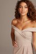 Off-Shoulder Stretch Crepe Tall Bridesmaid Dress 4XLF20106