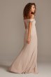 Off-Shoulder Stretch Crepe Tall Bridesmaid Dress 4XLF20106
