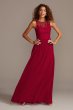 Sleeveless Embroidered Net Tall Bridesmaid Dress 4XLF20122