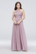 Micro-Pleated Mesh Halter Dress 644595I