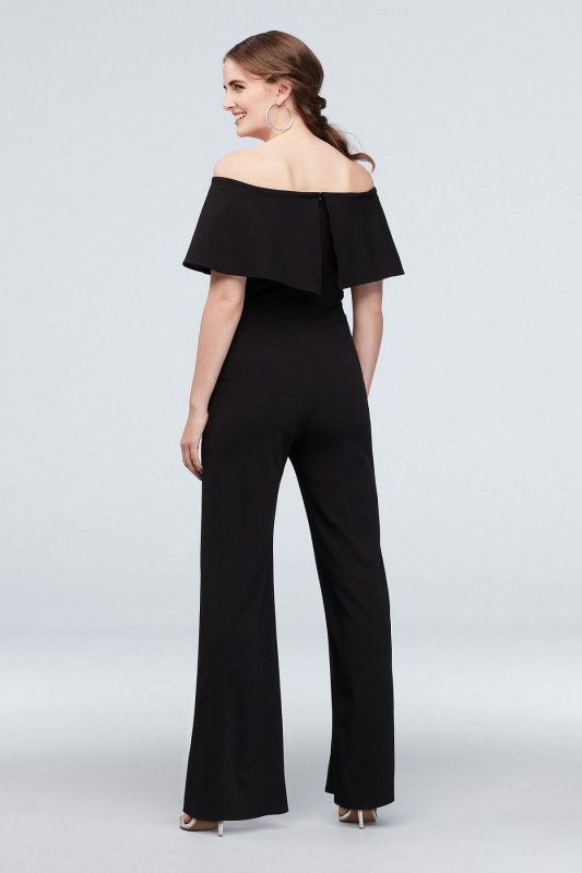 Off-the-Shoulder Flounce Top Jumpsuit 650527