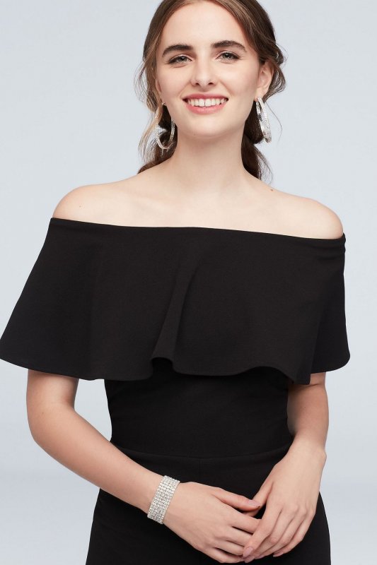 Off-the-Shoulder Flounce Top Jumpsuit 650527