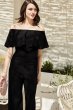 Off-the-Shoulder Flounce Top Jumpsuit 650527