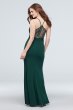 Lace Racerback Scuba Crepe Mermaid Gown 7711PX5C