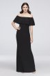 Off-the-Shoulder Jersey Bridesmaid Dress AP2E203340
