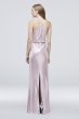 Foiled Jersey High-Neck Blouson Dress AP2E205056