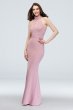 High-Neck Keyhole Scuba Crepe Dress DS270013