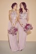 High-Neck Sequin and Mesh Gown with Keyhole DS270021