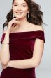 Velvet Off-the-Shoulder Dress DS270043