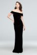 Velvet Off-the-Shoulder Dress DS270043