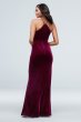 High Square Neck Velvet Long Dress DS270056