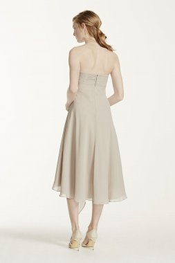 Strapless Chiffon Short Dress F12284