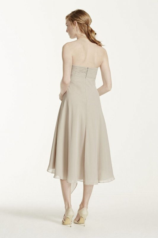 Strapless Chiffon Short Dress F12284