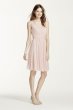 Short Mesh Dress with Sweetheart Illusion Neckline F15701