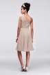 Short Corded Lace Dress with Asymmetric Neckline F15711