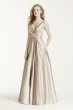 Satin Tank Ball Gown Bridesmaid Dress with Pockets F15741