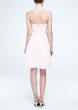 Short Strapless Faille Dress with Full Skirt F15810