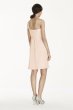 Short One Shoulder Crinkle Chiffon Dress F15917