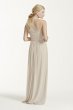 Long Mesh Dress with One Shoulder Neckline F15928