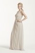 Long Mesh Dress with One Shoulder Neckline F15928