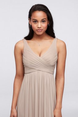 Long Mesh Dress with Cowl Back Detail F15933