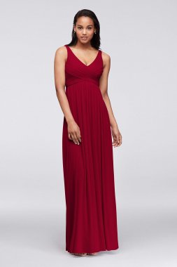Long Mesh Dress with Cowl Back Detail F15933
