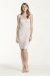 Short Tank Lace Dress with V Neckline F15952