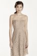 Strapless Lace Dress with Full Skirt F16010