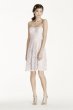 Strapless Lace Dress with Full Skirt F16010