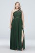 One Shoulder Long Lace Bridesmaid Dress F17063