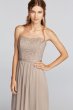 Short Scalloped Strapless Lace Mesh Dress F18094