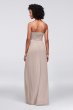 Mesh and Lace Long Strapless Dress F18095