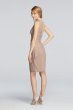 Short Illusion One Shoulder Dress F19038