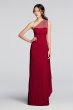 Long Mesh One Shoulder Illusion Dress F19074