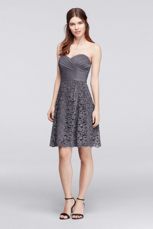 Short Sweetheart Neckline Bridesmaid Dress F19217