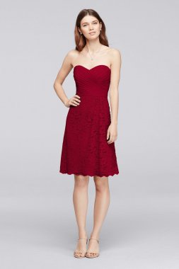 Short Sweetheart Neckline Bridesmaid Dress F19217