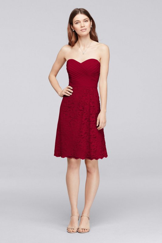 Short Sweetheart Neckline Bridesmaid Dress F19217