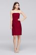 Mikado Short Bridesmaid Dress with Side Pleats F19225
