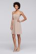 Chiffon Short Bridesmaid Dress with Pleating F19229