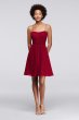 Chiffon Short Bridesmaid Dress with Pleating F19229
