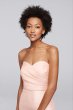 Structured Mikado Strapless Long Bridesmaid Dress F19279