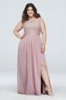 Lace Bridesmaid Dress with Long Mesh Skirt F19328