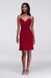 Skinny Strap Chiffon Dress with Lace Back F19440