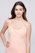 Chiffon Sheath Bridesmaid Dress with Beaded Straps F19526