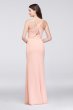Chiffon Sheath Bridesmaid Dress with Beaded Straps F19526